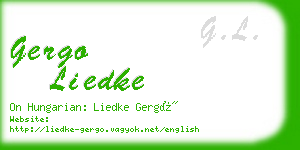 gergo liedke business card